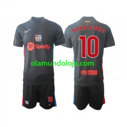 Camisola FC Barcelona Ronaldinho 10 Criança Equipamento Segundo 2024-2025 Manga Curta